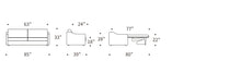 Load image into Gallery viewer, Innovation Living Carnell Sofa Bed With Slope Arms 257