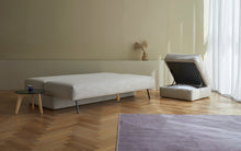 Load image into Gallery viewer, Innovation Living Cornila Ottoman 282 Avella Warm Grey