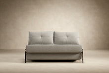 Load image into Gallery viewer, Innovation Living Cubed Full Size Sofa Bed With Chrome Legs 521 Mixed Dance Grey