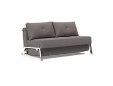 Load image into Gallery viewer, Innovation Living Cubed Full Size Sofa Bed With Chrome Legs 521 Mixed Dance Grey