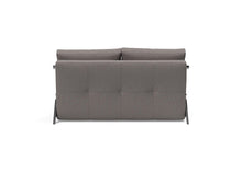 Load image into Gallery viewer, Innovation Living Cubed Full Size Sofa Bed With Chrome Legs 521 Mixed Dance Grey