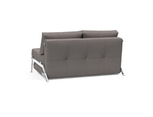 Load image into Gallery viewer, Innovation Living Cubed Full Size Sofa Bed With Chrome Legs 521 Mixed Dance Grey