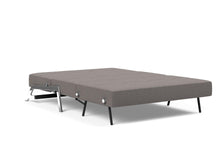 Load image into Gallery viewer, Innovation Living Cubed Full Size Sofa Bed With Chrome Legs 521 Mixed Dance Grey