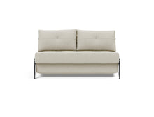 Load image into Gallery viewer, Innovation Living Cubed Full Size Sofa Bed With Chrome Legs 521 Mixed Dance Grey