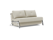 Load image into Gallery viewer, Innovation Living Cubed Full Size Sofa Bed With Chrome Legs 521 Mixed Dance Grey