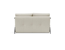 Load image into Gallery viewer, Innovation Living Cubed Full Size Sofa Bed With Chrome Legs 521 Mixed Dance Grey