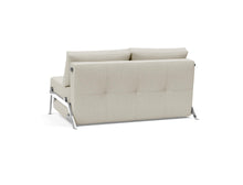 Load image into Gallery viewer, Innovation Living Cubed Full Size Sofa Bed With Chrome Legs 521 Mixed Dance Grey