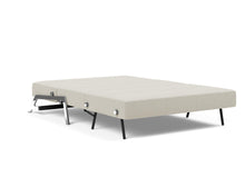 Load image into Gallery viewer, Innovation Living Cubed Full Size Sofa Bed With Chrome Legs 521 Mixed Dance Grey