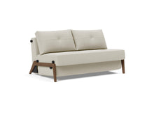 Load image into Gallery viewer, Innovation Living Cubed Full Size Sofa Bed With Dark Wood Legs 521 Mixed Dance Grey