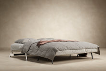Load image into Gallery viewer, Innovation Living Cubed Queen Size Sofa Bed With Chrome Legs 521 Mixed Dance Grey