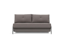 Load image into Gallery viewer, Innovation Living Cubed Queen Size Sofa Bed With Chrome Legs 521 Mixed Dance Grey