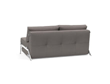 Load image into Gallery viewer, Innovation Living Cubed Queen Size Sofa Bed With Chrome Legs 521 Mixed Dance Grey