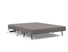 Load image into Gallery viewer, Innovation Living Cubed Queen Size Sofa Bed With Chrome Legs 521 Mixed Dance Grey