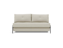 Load image into Gallery viewer, Innovation Living Cubed Queen Size Sofa Bed With Chrome Legs 521 Mixed Dance Grey