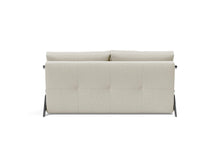 Load image into Gallery viewer, Innovation Living Cubed Queen Size Sofa Bed With Chrome Legs 521 Mixed Dance Grey