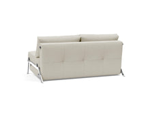 Load image into Gallery viewer, Innovation Living Cubed Queen Size Sofa Bed With Chrome Legs 521 Mixed Dance Grey