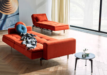 Load image into Gallery viewer, Innovation Living Dublexo Styletto Sofa Bed Dark Wood With Arms 506 Elegance Paprika