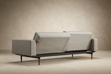 Load image into Gallery viewer, Innovation Living Dublexo Styletto Sofa Bed Dark Wood With Arms 506 Elegance Paprika
