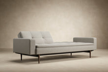 Load image into Gallery viewer, Innovation Living Dublexo Styletto Sofa Bed Dark Wood With Arms 506 Elegance Paprika