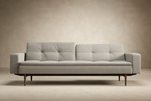 Load image into Gallery viewer, Innovation Living Dublexo Styletto Sofa Bed Dark Wood With Arms 506 Elegance Paprika