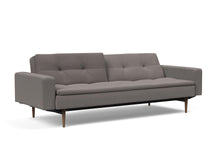 Load image into Gallery viewer, Innovation Living Dublexo Styletto Sofa Bed Dark Wood With Arms 506 Elegance Paprika
