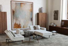 Load image into Gallery viewer, Innovation Living Dublexo Styletto Sofa Bed Dark Wood With Arms 506 Elegance Paprika