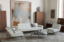 Load image into Gallery viewer, Innovation Living Dublexo Styletto Sofa Bed Dark Wood With Arms 506 Elegance Paprika