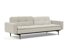 Load image into Gallery viewer, Innovation Living Dublexo Styletto Sofa Bed Dark Wood With Arms 506 Elegance Paprika