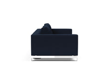 Load image into Gallery viewer, Innovation Living Cassius D.E.L. Chrome Sleeper Sofa Bed Side View