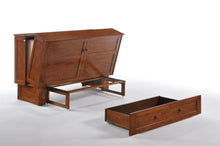 Load image into Gallery viewer, Night and Day Clover Murphy Cabinet Bed MUR-CLV-QEN