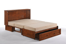 Load image into Gallery viewer, Night and Day Clover Murphy Cabinet Bed MUR-CLV-QEN