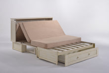Load image into Gallery viewer, Night and Day Daisy Murphy Cabinet Bed MUR-DSY-QEN