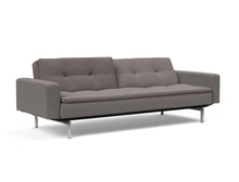 Load image into Gallery viewer, Innovation Living Dublexo Stainless Steel with Arms Sleeper Sofa Bed