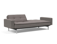Load image into Gallery viewer, Innovation Living Dublexo Stainless Steel with Arms Sleeper Sofa Bed