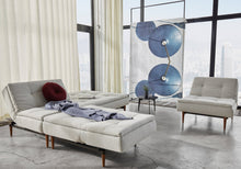 Load image into Gallery viewer, Innovation Living Dublexo Dark Wood Sleeper Sofa Bed