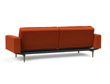Load image into Gallery viewer, Innovation Living Dublexo Dark Wood with Arms Sleeper Sofa Bed