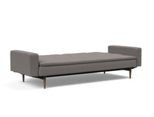 Load image into Gallery viewer, Innovation Living Dublexo Dark Wood with Arms Sleeper Sofa Bed