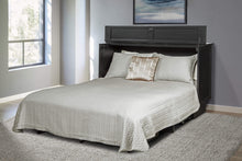 Load image into Gallery viewer, Arason Essec creden zzz cabinet bed in Black open ready for sleep