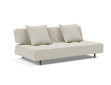Load image into Gallery viewer, Innovation Living Long Horn Deluxe Stainless-Steel-Legs, White-Wheels Sleeper Sofa