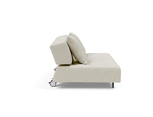 Load image into Gallery viewer, Innovation Living Long Horn Deluxe Stainless-Steel-Legs, White-Wheels Sleeper Sofa