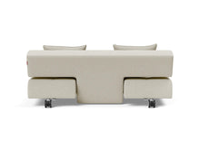 Load image into Gallery viewer, Innovation Living Long Horn Deluxe Stainless-Steel-Legs, White-Wheels Sleeper Sofa