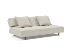Load image into Gallery viewer, Innovation Living Long Horn Deluxe Stainless-Steel-Legs, White-Wheels Sleeper Sofa
