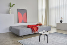 Load image into Gallery viewer, Innovation Living Long Horn Deluxe Stainless-Steel-Legs, White-Wheels Sleeper Sofa