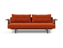 Load image into Gallery viewer, Innovation Living Recast Plus with Walnut Arms Sleeper Sofa Bed