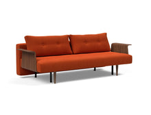 Load image into Gallery viewer, Innovation Living Recast Plus with Walnut Arms Sleeper Sofa Bed