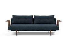 Load image into Gallery viewer, Innovation Living Recast Plus with Walnut Arms Sleeper Sofa Bed