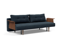 Load image into Gallery viewer, Innovation Living Recast Plus with Walnut Arms Sleeper Sofa Bed