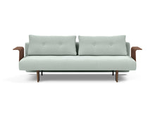Load image into Gallery viewer, Innovation Living Recast Plus with Walnut Arms Sleeper Sofa Bed