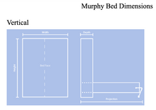 Load image into Gallery viewer, Hide and Seek Beds Utica-Bennett Queen/Full Wall Bed HSB-UTI-1B