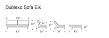 Load image into Gallery viewer, Innovation Living Dublexo Eik Lacquered Oak Sleeper Sofa